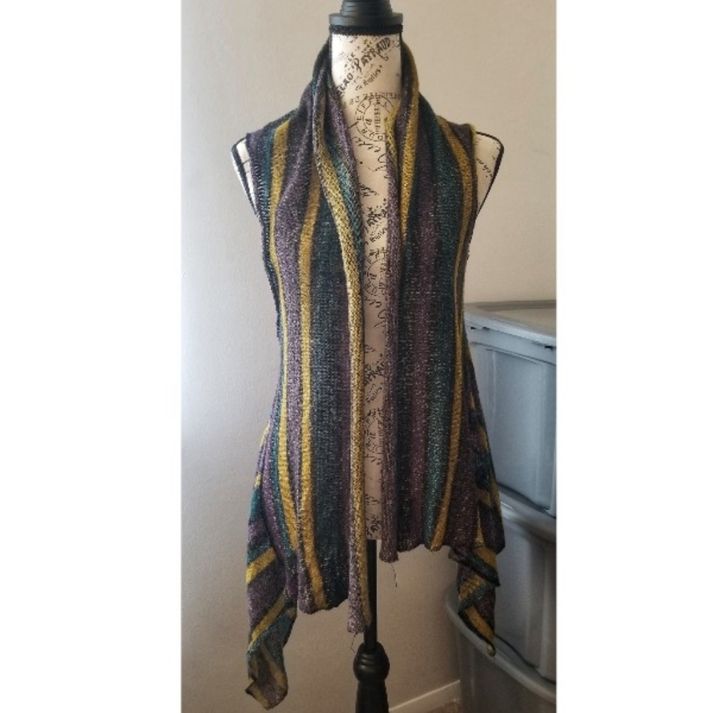 Kaktus Boho Style Sleeveless Knit Top Small